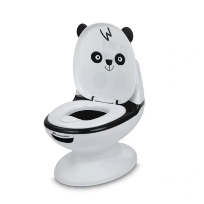 Immagine di Bebeconfort Vasino Bambini, Mini WC per 1 4 anni, 0 20 kg, Suono Sciacquone, Paraspruzzi, Vaschetta Rimovibile, Facile da Pulire, Piedino in Gomma, Orsetto, Panda