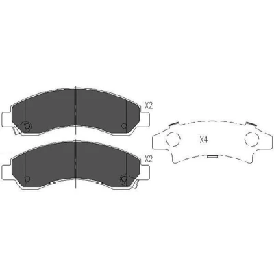 Immagine di KAVO PARTS KBP 3514 Kit pastiglie freno con segnalatore acustico usura GREAT WALL: Steed 5 Pick up, Hover SUV