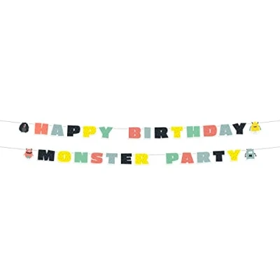 Immagine di Folat 68288 Ghirlande di lettere Monster Bash 2 pezzi, Multicolore