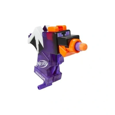 Immagine di Nerf MicroShots Minecraft Ender Dragon Mini Blaster, design Mob, include 2 freccette ufficiali Elite, manico di adescamento, multicolore