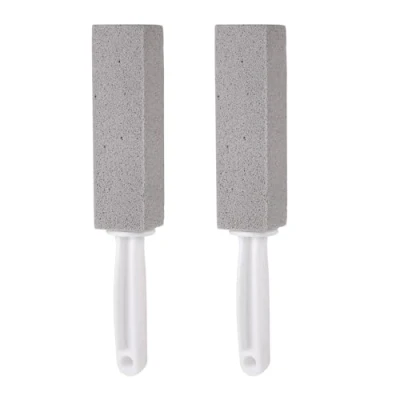 Immagine di 2 Pezzi Pumice Stone, PPietra pulizia WC, pietra Pomice Detergente WC per blocco con manico di doccia, bagno, piscina, lavandino, cucina