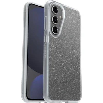 Immagine di OtterBox cover per Samsung Galaxy S24 FE Sleek, resistente a shock e cadute fino, ultrasottile, testata norme MIL STD 810G, Stardust/Clear, Senza Retail Package