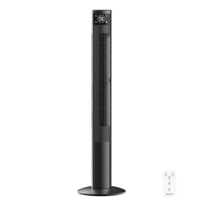 Immagine di Cecotec Ventilatore a torre EnergySilence 9090 Skyline Ionic da 119 cm, 45 W, ionizzatore, schermo LED touch, telecomando, 3 modalità e velocità, timer 12 ore, oscillazione 70º,Altezza 47&quot;,Grigio