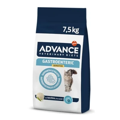 Immagine di Advance Veterinary Diets Gastroenteric Sensitive, Cibo per Gatti con Problemi gastrointestinali, 7,5kg