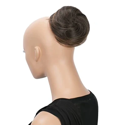 Immagine di CAISHA Chignon Posticcio Treccia Hepburn Bun Capelli Elastici Updo Marrone Mix DC4