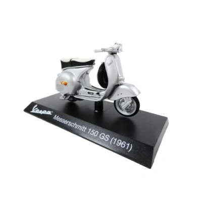 Immagine di OPO 10 Collezione Scooter in Miniatura 1/18 Compatibile con Piaggio Vespa Messerschmitt 150 GS Grigio 1961 Ves0033