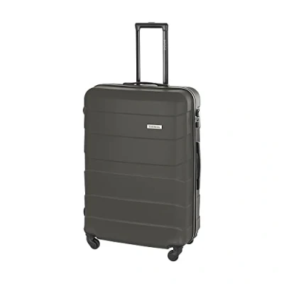 Immagine di BARRENS Valigia grande Bagaglio da stiva 77x52x29 cm 90 L Materiale ABS ad alto impatto Serratura criptata Maniglie elastiche 4 ruote a 360 gradi Grafite