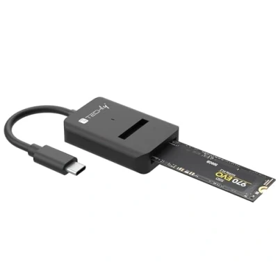 Immagine di Techly 368055 Adattatore SSD da USB C™ a NVMe/SATA M.2 Nero