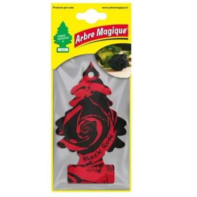 Immagine di Arbre Magique, Profumo Auto, Fragranza Black Rose, Profumazione Prolungata fino a 7 settimane