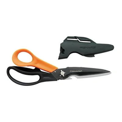 Immagine di Fiskars 1000809 Forbici universali Destrimani 230 mm Arancione, Nero