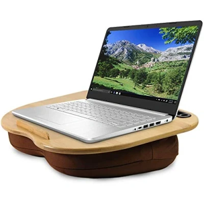 Immagine di Feicuan Supporto per Laptop con Cuscino Divano letto, Tavolo da letto portatile tablet Telefono, Striscia Antiscivolo,Adatto Fino a 14&quot;