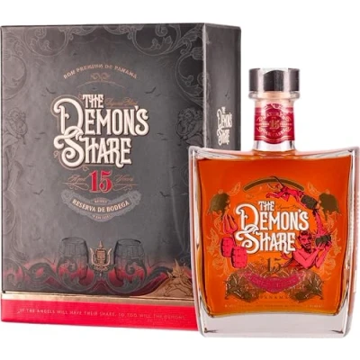 Immagine di The Demon&#039;s Share Rum, 700ml, Note Agrumate, Fruttate e Speziate, Rum Scuro Artigianale di Panama, Invecchiato 15 Anni in Botti ex Bourbon Americano, Idea Regalo, 43% Vol.