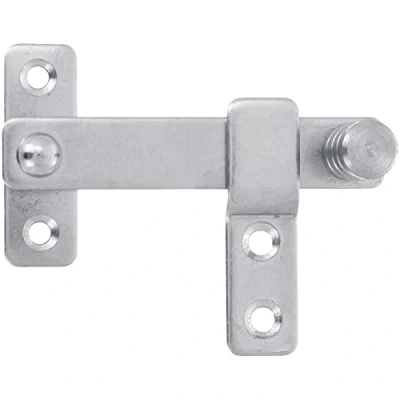 Immagine di Amig Battitacco per persiana 80 x 46 mm Gancio porte, finestre e persiane Serratura interna ed esterna Acciaio inossidabile 18/8 argento lucido
