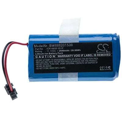 Immagine di vhbw batteria compatibile con Ecovacs CEN330, CR330, CR333 aspirapolvere home cleaner (2600mAh, 11,1V, Li Ion)