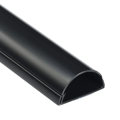 Immagine di D Line 1M5025B, Canalina Coprifili, Per Cavi, Passacavi Pavimento, Canale Battiscopa, Muro 50 x 25 mm 1 m Lunghezza Nero