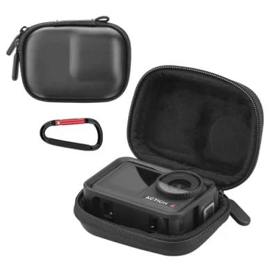 Immagine di Fenmaru Mini Custodia per DJI Osmo Action 5 Pro/Action 4/Action 3, Borsa Impermeabile/Custodia da Trasporto Pro Accessori,Nero, Compatibile con Gopro Hero 11/10/9