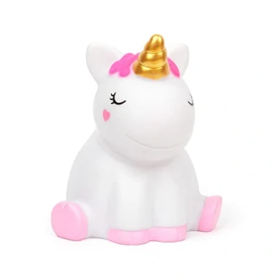 Immagine di Legami Luce notturna per Bambini, 4 Colori, Batterie incluse, 20 Ore di Autonomia, 10,4x11,5 cm, Tema Unicorn