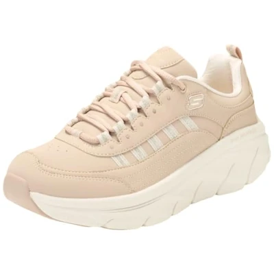 Immagine di Skechers D&#039;lux Walker 2.0 Golden Step, Scarpe da Ginnastica Donna, Tortora, 38.5 EU