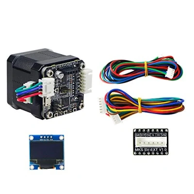 Immagine di Stampa 3D motore passo a ciclo chiuso NEMA17 MKS SERVO42 Sviluppato da Makerbase che impedisce la perdita di passi 42 (con display)