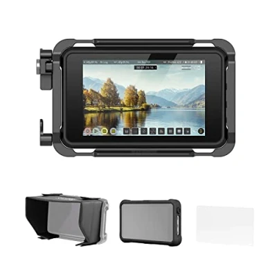 Immagine di SMALLRIG Kit Gabbia per Atomos Ninja V/Ninja V+, Fornito con Monitor, Tettuccio Parasole e Custodia in Silicone 3788