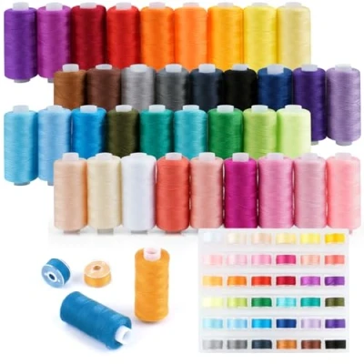 Immagine di YSWOVUO Filo Per Macchina da Cucire, 36 Colori 400 yard Cucire e Bobine Poliestere Set Cucito