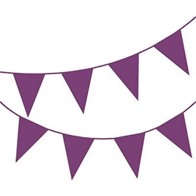 Immagine di Happium Festone per bandiere in tinta unita, 10 m, colore: viola