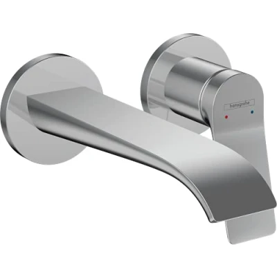 Immagine di hansgrohe Vivenis Miscelatore monocomando lavabo ad incasso a parete con bocca di erogazione 19,5 cm, cromo, 75050000