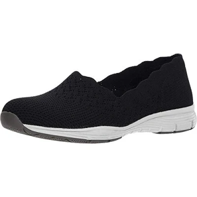 Immagine di Skechers Seager Stat, Sneaker Infilare Donna, Nero Bbk, 36.5 EU