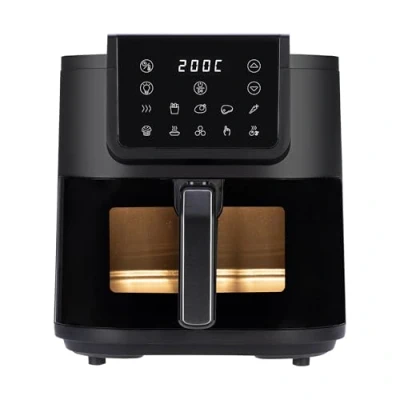 Immagine di ARDES ARFRYA08LV Friggitrice Ad Aria 8 Litri Extra Profonda FRIGGISANA INFINITY Tecnologia Rapid Air Fryer Display Touch, Finestra e Luce Interna