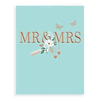 Immagine di Piccadilly Greetings Avant Garde Studios Biglietto di auguri per matrimonio, 20,3 x 15,2 cm, colore: Verde