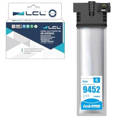 Immagine di LCL T9452 Ciano Alta capacità Cartuccia d&#039;inchiostro sostituzione per Epson T9442 WorkForce Pro WF C5210 C5210DW C5290 C5290DW C5710 C5710DWF C5790 C5790DWF(1Pack)