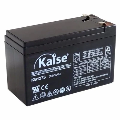 Immagine di Kaise Technologies Batteria al piombo AGM VRLA 12 V 7 Ah/Modello KB1270 Security