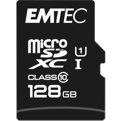 Immagine di Emtec ECMSDM128GXC10GP Micro SDXC Class 10 UHS I U1