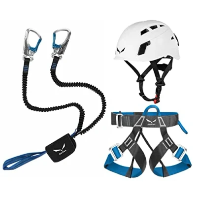 Immagine di Salewa Set da arrampicata Premium Attac Bremse+Evo cinghia + casco Toxo 3.0