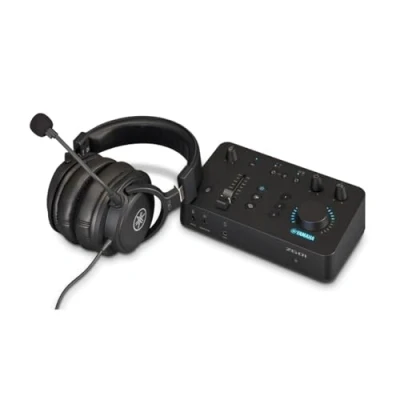 Immagine di Yamaha ZG01 Pacchetto All in One, Include Mixer Audio per Gaming Streaming e YH G01 Cuffie Over Ear di Qualità da Studio, Windows, Mac, iOS Android