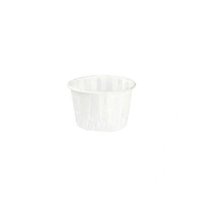 Immagine di GREENBOX Bicchieri di carta da 20 ml, colore bianco, per salse e salse, tazze bianche in cerata, biodegradabili senza plastica, realizzati con materiali riciclati, 250 pezzi