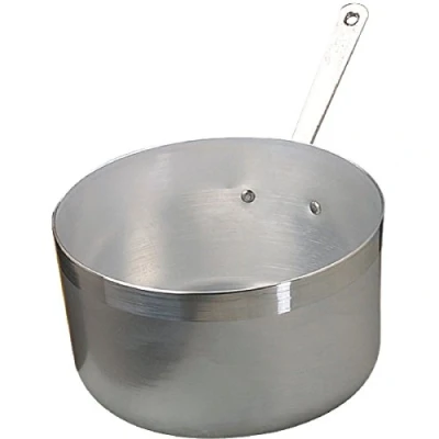 Immagine di Pentole Agnelli PCMX0516 Casseruola Alta in Alluminio con Manico Acciaio Inossidabile, 1.9 Litri, Argento