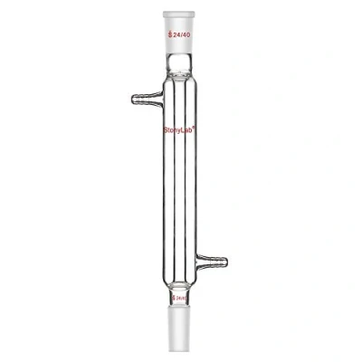 Immagine di stonylab Condensatore Liebig in Vetro Borosilicato con da Laboratorio Lunghezza 200 mm, 24/40
