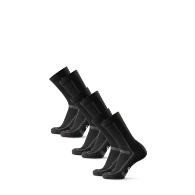 Immagine di Danish Endurance LONG Distance Running CREW 3 PACK Calze sportive, Uomo, Taglia: 39 42, Black grey