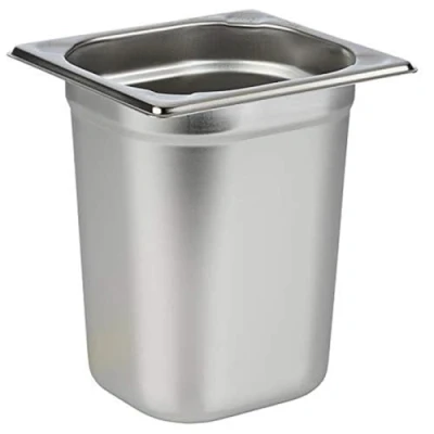 Immagine di APS 81608 GN 1/6 contenitore, acciaio inossidabile Contenitore gastronorm, dimensioni 175 x 160 mm/altezza 200 mm/volume 3,0 litri