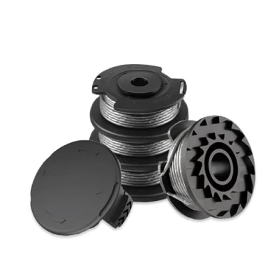 Immagine di Viilich 4 Bobina a filo per Tagliabordi,Per Bosch ART 23 SL/ART 26 2300/ART 28/ART EASY,con 1 pezzo di ricambio decespugliatore Copertura(F016F04557),bobina in nylon