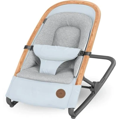 Immagine di Maxi Cosi Kori Sdraietta Neonati in Tessuto, 0 6 mesi, 9 kg, Pieghevole, 3 Posizioni di Reclinabile, Chiusura Compatta, Cinture Easy in, Essential Grey
