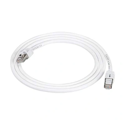 Immagine di Amazon Basics Cavo di rete Ethernet patch Cat7 ad alta velocità gigabit con connettori RJ45, bianco, 1.5m (confezione da 1)