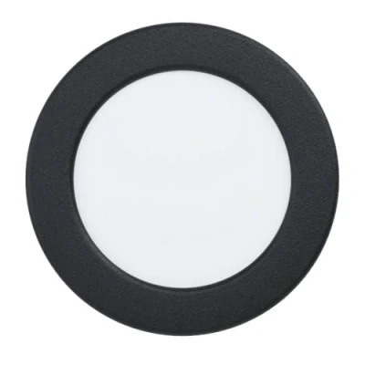 Immagine di Eglo connect.z Fueva 6 Z, Set 3 faretti da incasso a LED, piatti, ZigBee, App, controllo vocale Alexa, RGB, luce bianca calda e fredda, dimmerabili, IP44, in metallo nero, diametro 11,7 cm