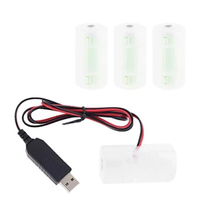Immagine di DALIN L&#039;eliminatore della batteria di D 2m alimentato USB può sostituire 1 a 4pcs 1.5V LR20