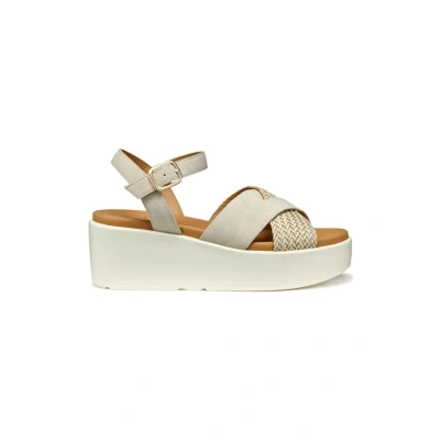 Immagine di Geox D XAND 2.2S B, Sandalo con Zeppa Donna, Lt Taupe, 35 EU