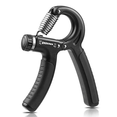 Immagine di NIYIKOW Hand Grip, Avambracci Attrezzi, Allenamento Avambraccio, Resistenza Regolabile 22 132Lbs (10 60kg), Perfetto per Musicisti Atleti ed Recupero di Lesioni alla Mano Nero