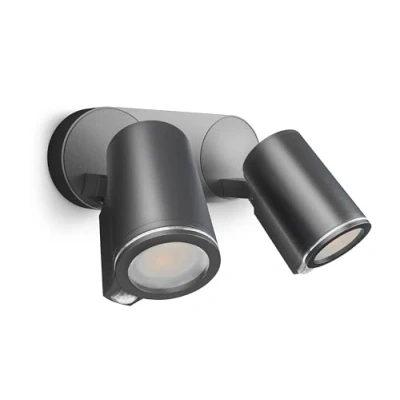 Immagine di Steinel Faretto a LED Spot DUO SC, 14,6 W, con sensore di movimento, colore: antracite