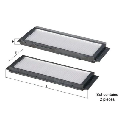 Immagine di MAHLE ORIGINAL LA 501/S Filtro abitacolo particellare 251,0 99 17,0 MAZDA: 3 Hatchback