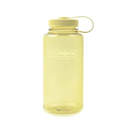 Immagine di Nalgene Sustain Tritan Bottiglia d&#039;acqua senza BPA, realizzata con materiale derivato dal 50% di rifiuti plastica, 32 once, bocca larga, burro